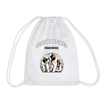 Bernhardiner Freunde - Turnbeutel - Weiß - Vorne