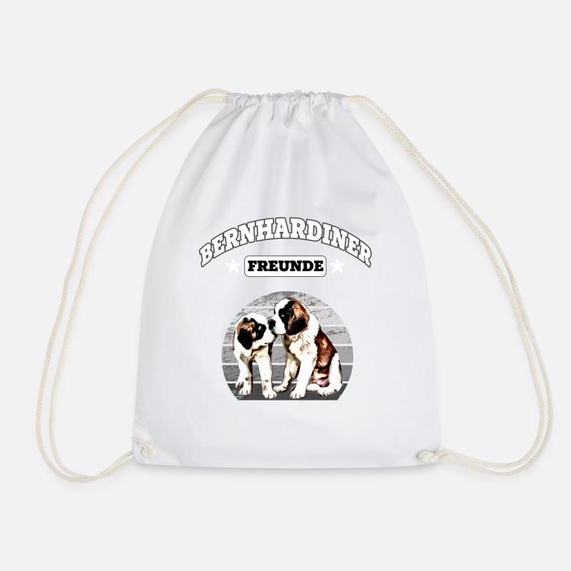 Bernhardiner Freunde - Turnbeutel - Weiß