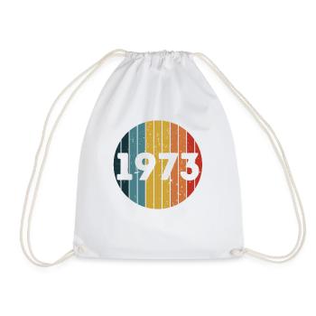 Retro Vintage 1973-49th Birthday Gift For Her Him - Turnbeutel - Weiß - Vorne