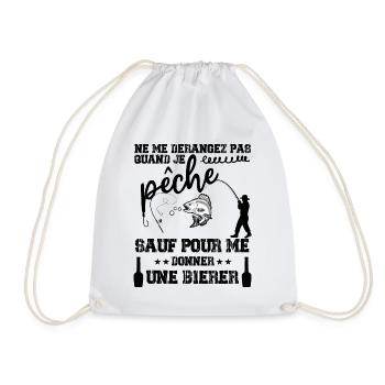 NE ME DÉRANGEZ PAS QUAND JE PÊCHE - Sac de sport léger - blanc - Devant