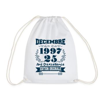 décembre 1997 Edition original | Vintage 1997 - Sac de sport léger - blanc - Devant