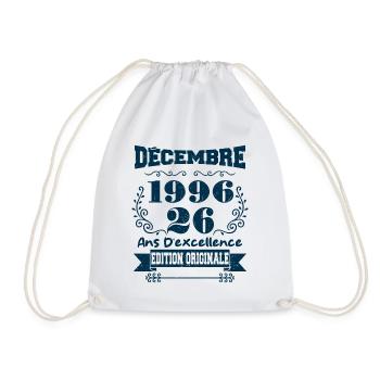 décembre 1996 Edition original | Vintage 1996 - Sac de sport léger - blanc - Devant