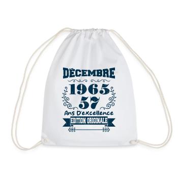 décembre 1965 Edition original | Vintage 1965 - Sac de sport léger - blanc - Devant