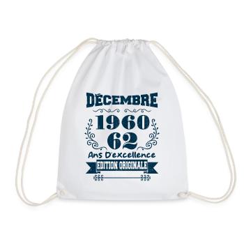 décembre 1960 Edition original | Vintage 1960 - Sac de sport léger - blanc - Devant