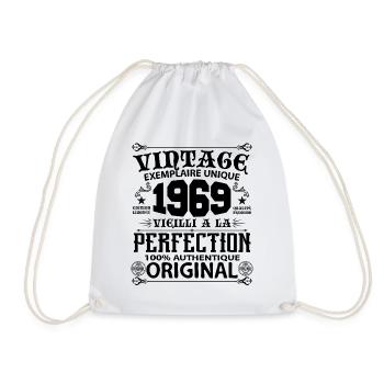 1969 Vintage Anniversaire 1969 original birthday - Sac de sport léger - blanc - Devant
