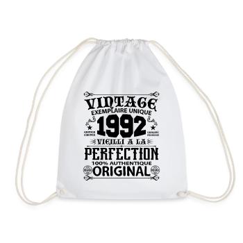 1992 Vintage Anniversaire 1992 original birthday - Sac de sport léger - blanc - Devant