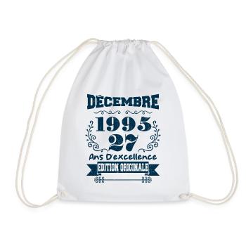 décembre 1995 Edition original | Vintage 1995 - Sac de sport léger - blanc - Devant