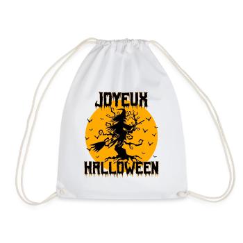 Joyeux Halloween humour | cadeau Halloween - Sac de sport léger - blanc - Devant