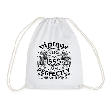 December 1995 | 1995 Vintage | born in December - Sac de sport léger - blanc - Devant