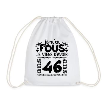 J’ai 16 ans | Je m'en fous j'ai 16 ans - Sac de sport léger - blanc - Devant