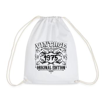 1975 | Vintage Aged Original 1975 birthday gift - Sac de sport léger - blanc - Devant