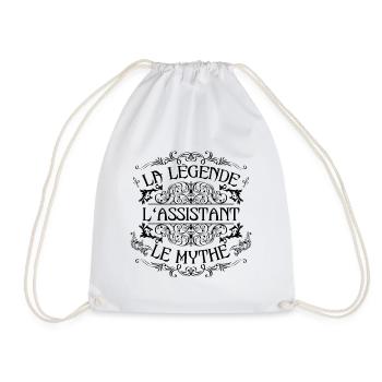 Assistant | la légende Assistant le mythe - Sac de sport léger - blanc - Devant
