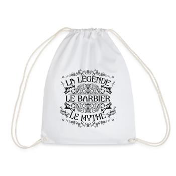 Barbier | la légende Barbier le mythe - Sac de sport léger - blanc - Devant