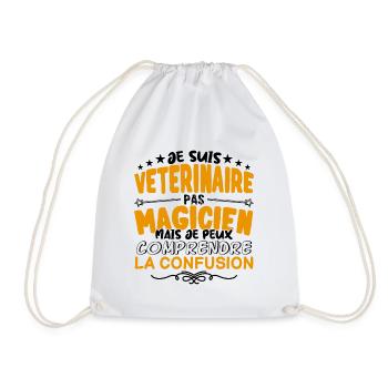 Vétérinaire pas Magicien | le Meilleur Vétérinair - Sac de sport léger - blanc - Devant