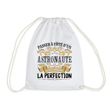 Astronaute | le Meilleur cadeau Astronaute - Sac de sport léger - blanc - Devant