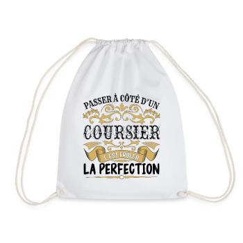 Coursier | le Meilleur cadeau Coursier - Sac de sport léger - blanc - Devant