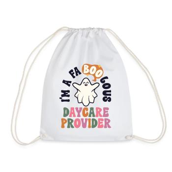 Faboolous Garderie Provider Halloween Nanny Child - Sac de sport léger - blanc - Devant