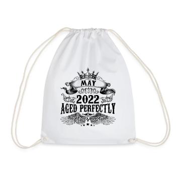 2022 | May Aged Perfectly 2022 birthday gift - Sac de sport léger - blanc - Devant