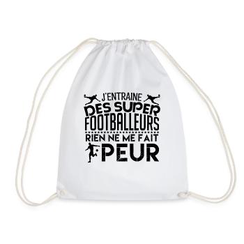 coach Football Cadeau coach Football Foot Sport - Sac de sport léger - blanc - Devant