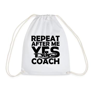 Coach Natation | Cadeau coach Natation Le Meilleur - Sac de sport léger - blanc - Devant