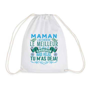 Maman la meilleure Maman fête des mères Mère ! - Sac de sport léger - blanc - Devant
