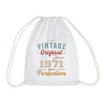 June 1971 Aged to Perfection June 1971 vintage - Turnbeutel - Weiß - Vorne