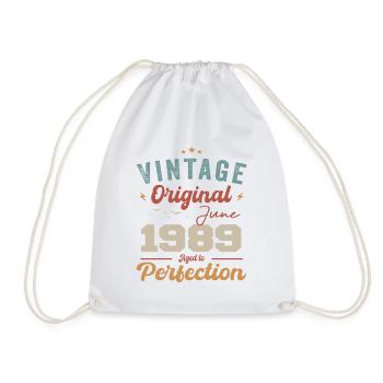 June 1989 Aged to Perfection June 1989 vintage - Turnbeutel - Weiß - Vorne
