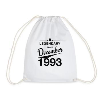 30th Birthday Legendary December 1993 Volume 93 - Drawstring Bag - white - Front