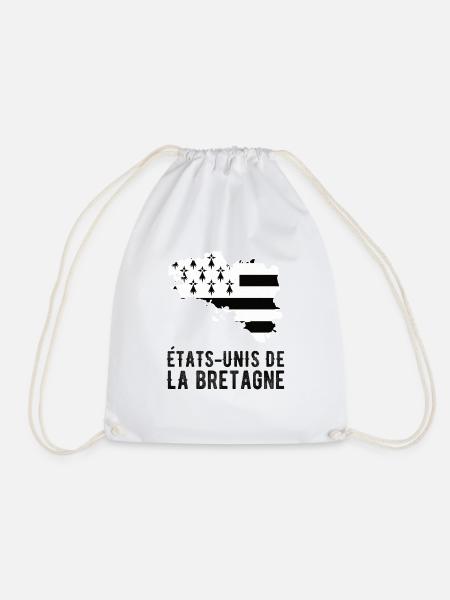 Vereinigte Staaten von Bretagne Bretonischer Humor Geschenk - Turnbeutel - Weiß
