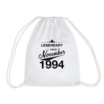 30th Birthday Legendary since November 1994 - Drawstring Bag - white - Front