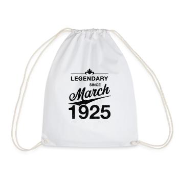 100ème Anniversaire Légendaire Mars 1925 Volume 25 - Sac de sport léger - blanc - Devant