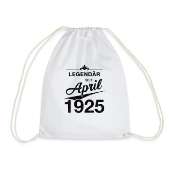 100e anniversaire Légendaire Avril 1925 Volume 25 - Sac de sport léger - blanc - Devant