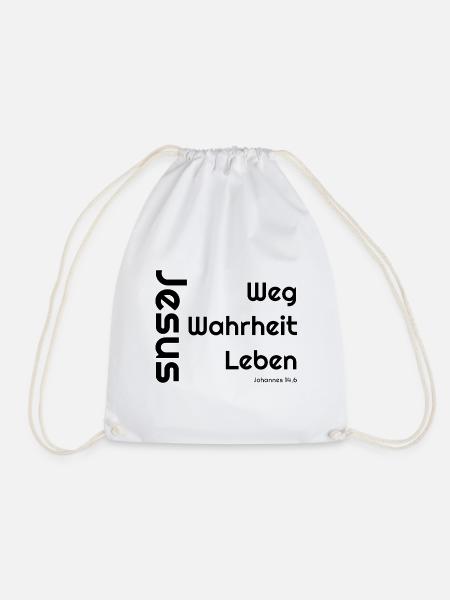 Weg der Wahrheit Leben - Turnbeutel - Weiß