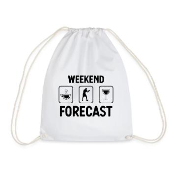 Prévisions du week-end - - Sac de sport léger - blanc - Devant