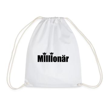 Millionär - Turnbeutel - Weiß - Vorne