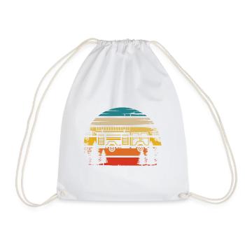 Retro Sun et pompier - (2) - Sac de sport léger - blanc - Devant
