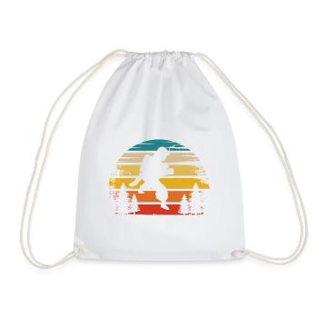 Retro Sun and Fire Brigader - - Drawstring Bag - white - Front