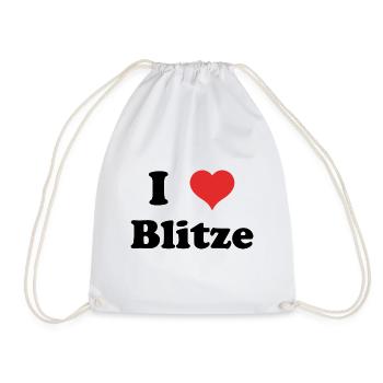 i love Blitze - Turnbeutel - Weiß - Vorne