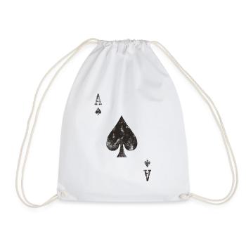 As de pique - Sac de sport léger - blanc - Devant
