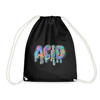 ACID DRIPPY - Turnbeutel - Schwarz - Vorne