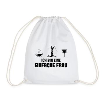Ich bin ein Einfache Frau - (2) - Turnbeutel - Weiß - Vorne
