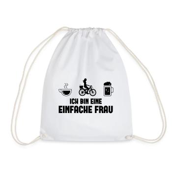 Ich bin ein Einfache Frau 1 - - Turnbeutel - Weiß - Vorne