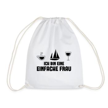 Ich bin ein Einfache Frau - (2) - Turnbeutel - Weiß - Vorne