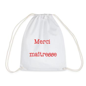 MERCI. MAÎTRESSE. MAÎTRE. MERCI MAÎTRESSE. MAITRE - Sac de sport léger - blanc - Devant