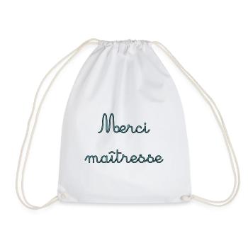 MAÎTRESSE. MAITRE. MERCI. MERCI MAÎTRESSE. MAITRE - Sac de sport léger - blanc - Devant