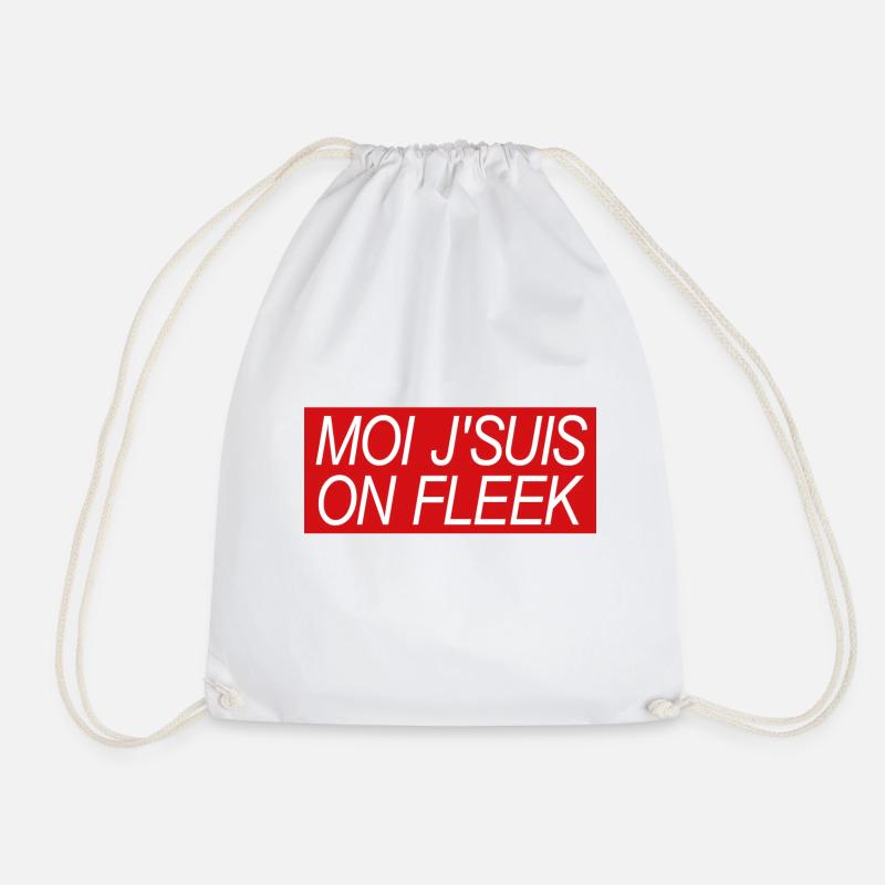 Moi j'suis on fleek - Turnbeutel - Weiß