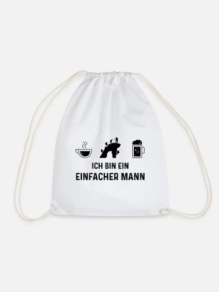 Ich bin ein Einfacher Mann - - Turnbeutel - Weiß