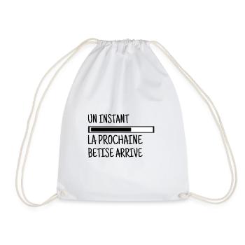 Prochaine connerie en cours de chargement. - Sac de sport léger - blanc - Devant