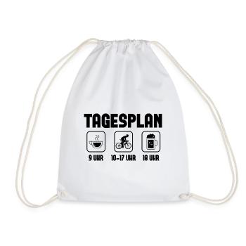 Tagsplan 1 - - Turnbeutel - Weiß - Vorne