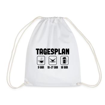 Tagsplan - - Turnbeutel - Weiß - Vorne